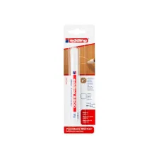 Viltstift edding 8900 meubel rond 1.5-2mm spierwit blister à 1 stuk