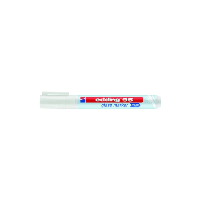 Viltstift edding 95 glasbord rond 1.5-3mm wit