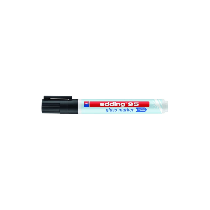 Viltstift edding 95 glasbord rond 1.5-3mm zwart