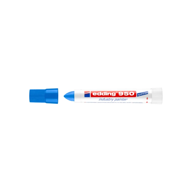 Viltstift edding 950 pastamarker industry rond 10mm blauw