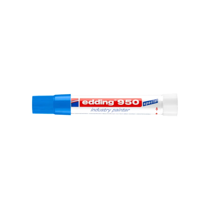 Viltstift edding 950 pastamarker industry rond 10mm blauw