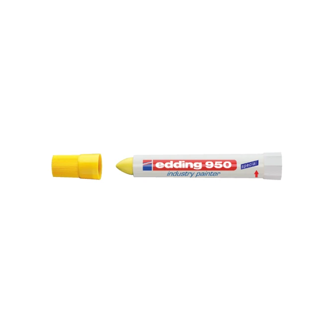 Viltstift edding 950 pastamarker industry rond 10mm geel