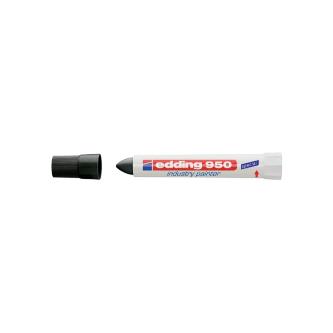 Viltstift edding 950 pastamarker industry rond 10mm zwart
