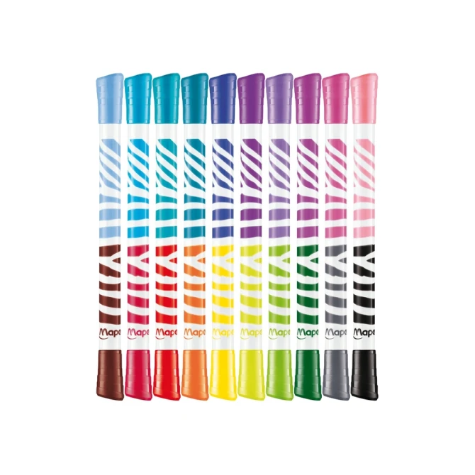 Viltstift Maped Color'Peps Duo Colors set á 10 stuks assorti