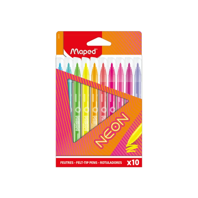 Viltstift Maped Neon set à 10 kleuren