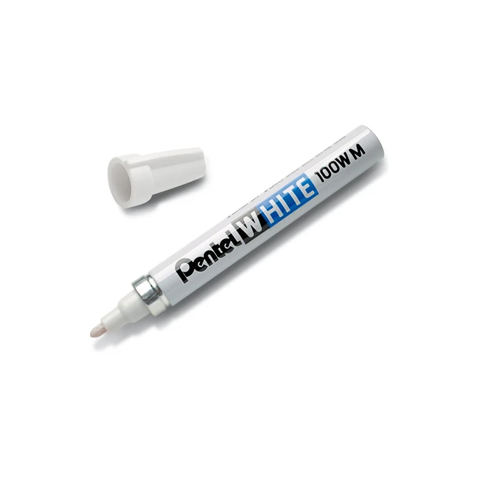 Viltstift Pentel 100W rond 2.2mm wit