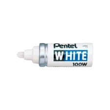 Viltstift Pentel 100W rond 4mm wit