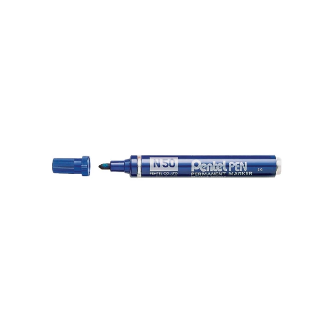 Viltstift Pentel N50 rond 1.5-3mm blauw