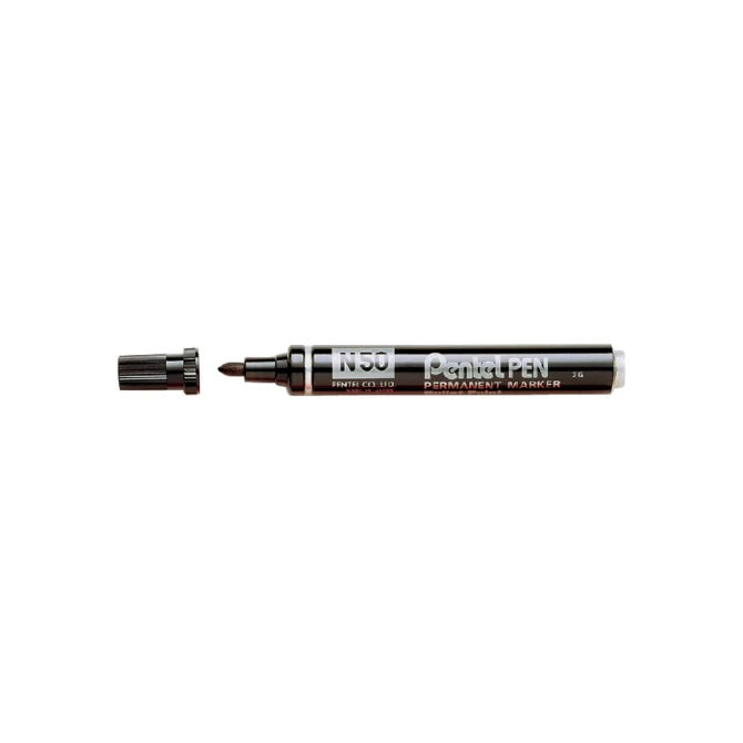 Viltstift Pentel N50 rond 1.5-3mm zwart