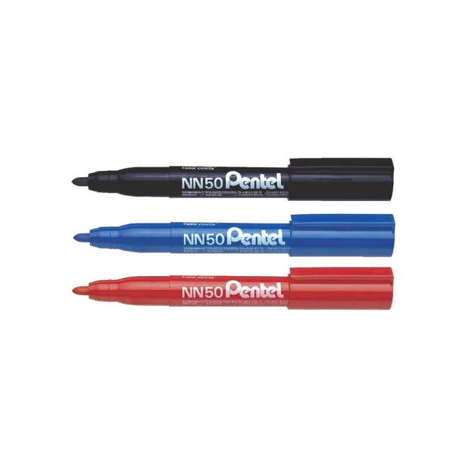 Viltstift Pentel NN50 rond 1.3-3mm blauw