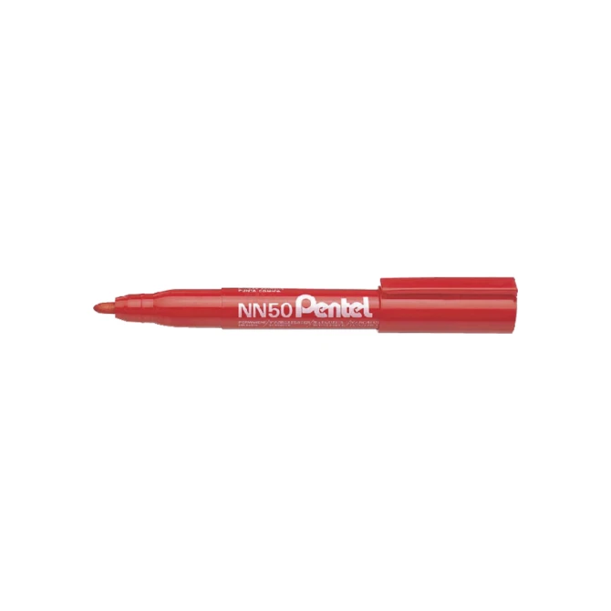 Viltstift Pentel NN50 rond 1.3-3mm rood
