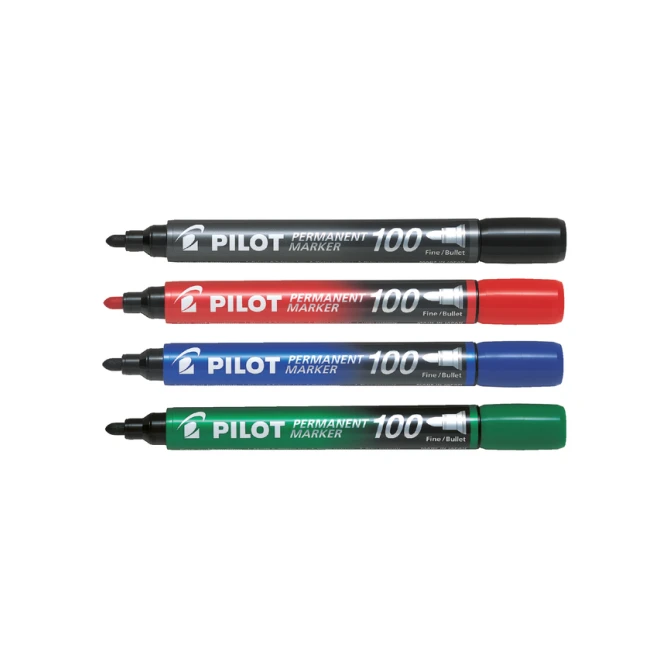Viltstift PILOT 100 rond fijn blauw
