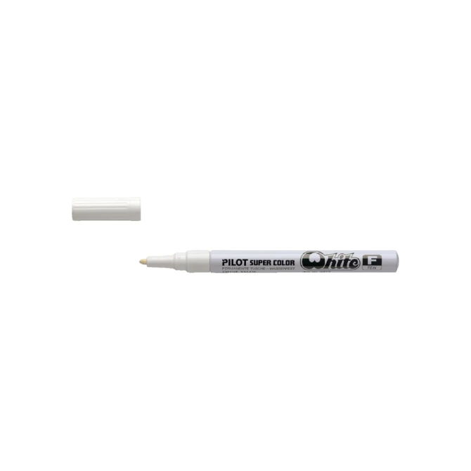 Viltstift PILOT Super Color lakmarker fijn wit