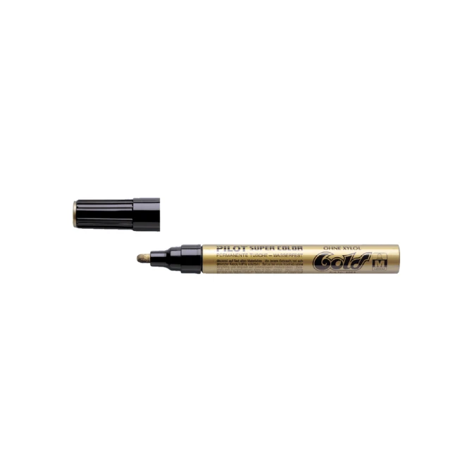 Viltstift PILOT Super Color lakmarker medium goud