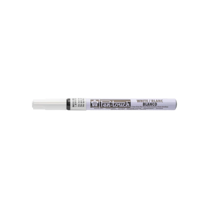 Viltstift Sakura Pen-touch extra fijn wit