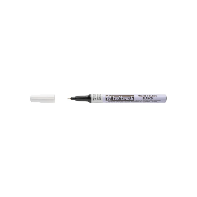 Viltstift Sakura Pen-touch extra fijn wit