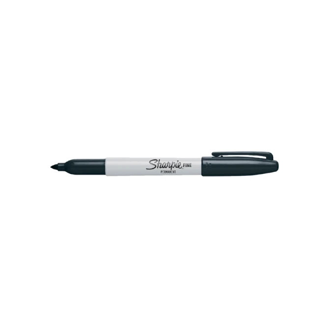 Viltstift Sharpie rond fijn zwart