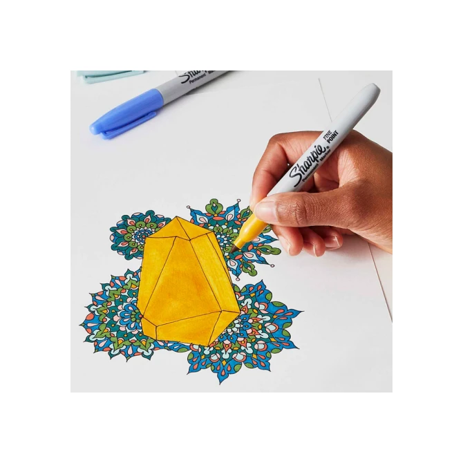 Viltstift Sharpie rond Mystic Gems assorti blister à 12 stuks