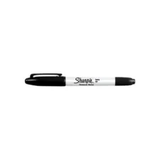 Viltstift Sharpie rond Twin tip ultra fijn & fijn zwart 2 stuks