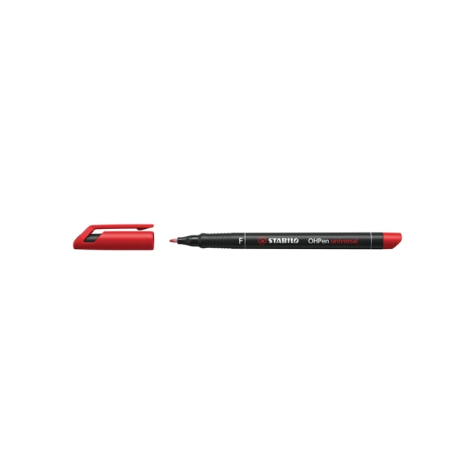 Viltstift STABILO OHpen 842/40 permanent rond fijn rood