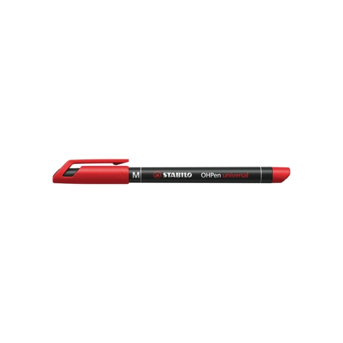 Viltstift STABILO OHpen 843/40 permanent rond medium rood