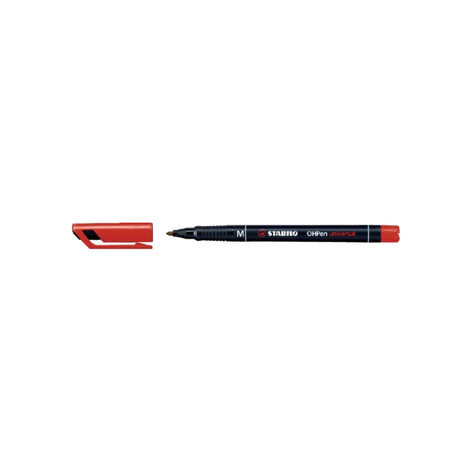Viltstift STABILO OHpen 843/40 permanent rond medium rood
