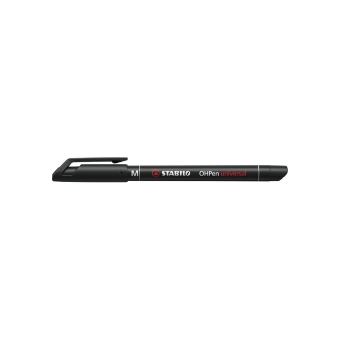 Viltstift STABILO OHpen 843/46 permanent rond medium zwart