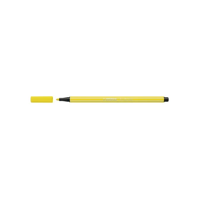 Viltstift STABILO Pen 68/024 medium neon geel