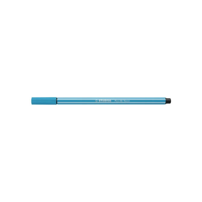 Viltstift STABILO Pen 68/031 medium neon blauw