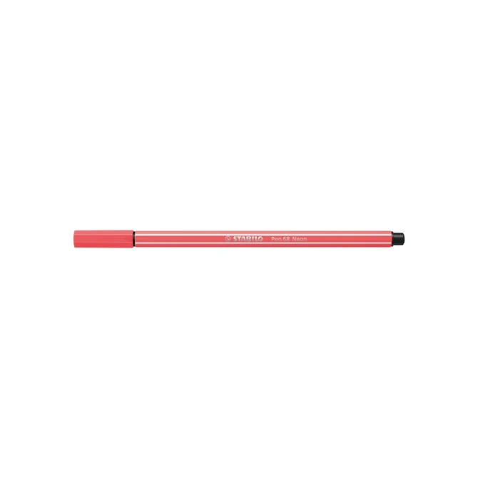Viltstift STABILO Pen 68/040 medium neon rood