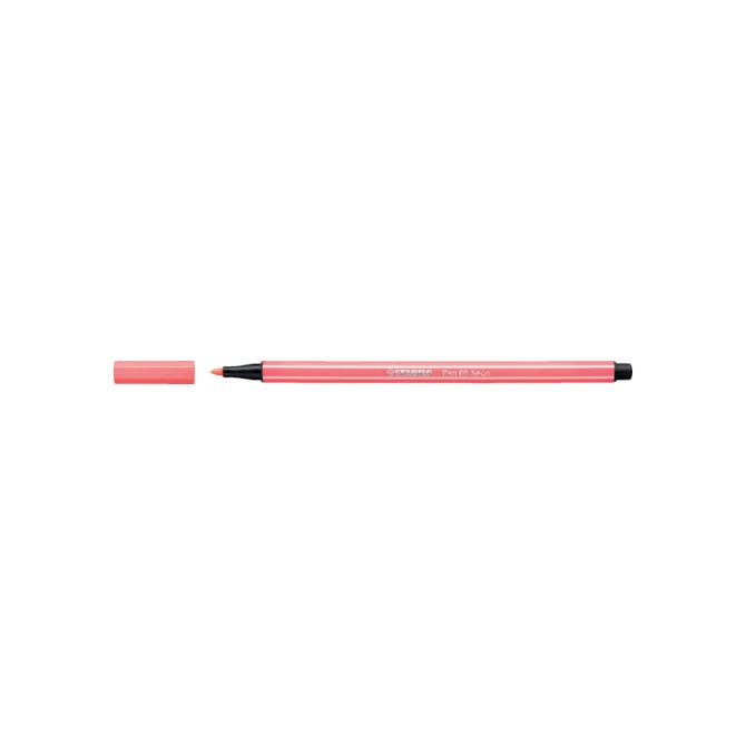 Viltstift STABILO Pen 68/040 medium neon rood