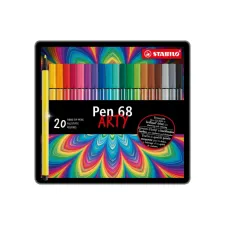 Viltstift STABILO Pen 68/20 Arty medium assorti blik à 20 stuks