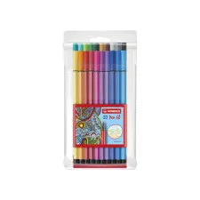 Viltstift STABILO Pen 68/20 medium assorti etui à 20 stuks