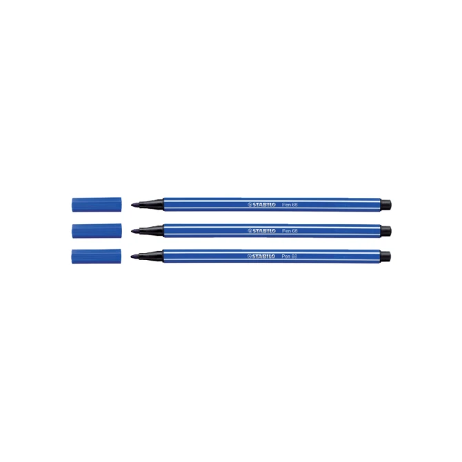 Viltstift STABILO Pen 68/32 medium donkerblauw