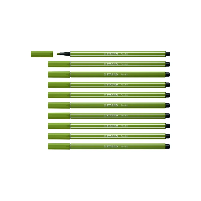 Viltstift STABILO Pen 68/37 medium moddergroen