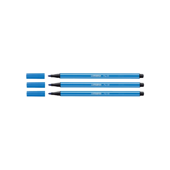 Viltstift STABILO Pen 68/41 medium ultramarijn blauw