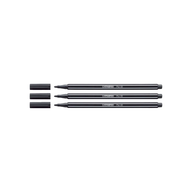 Viltstift STABILO Pen 68/46 medium zwart