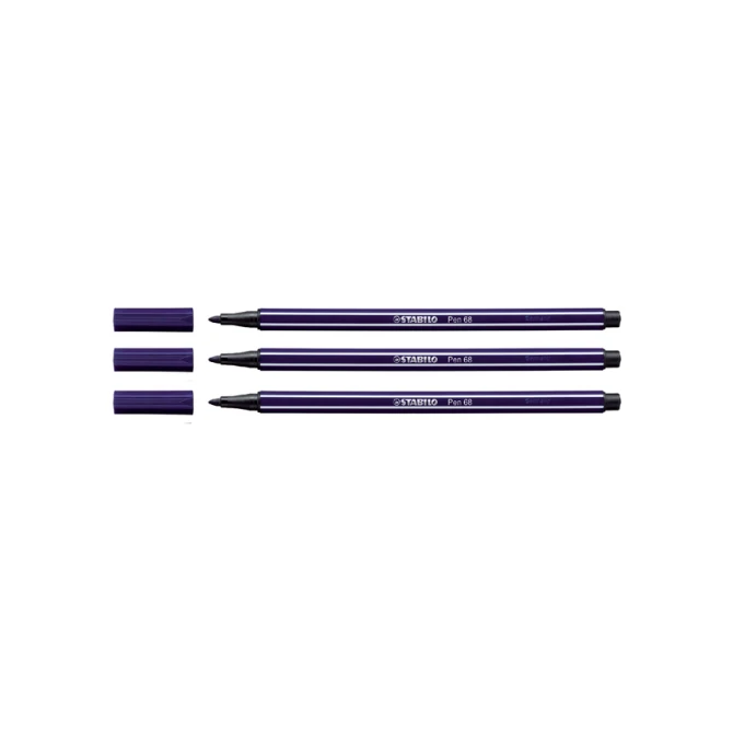 Viltstift STABILO Pen 68/46 medium zwart