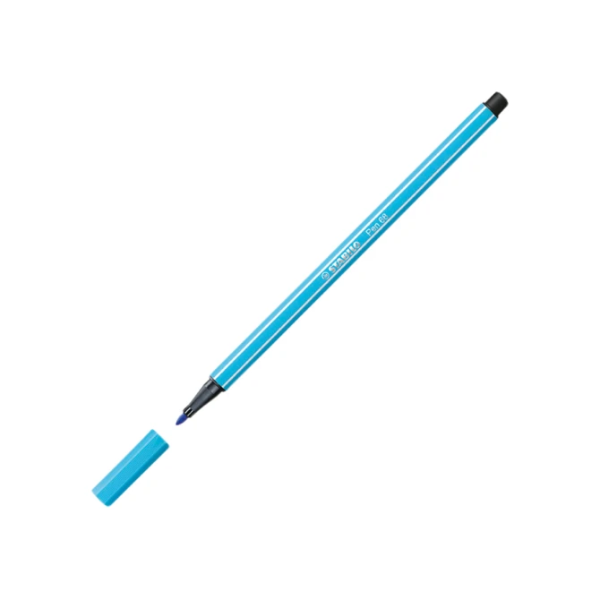 Viltstift STABILO Pen 68/50 Arty medium assorti blik à 50 stuks