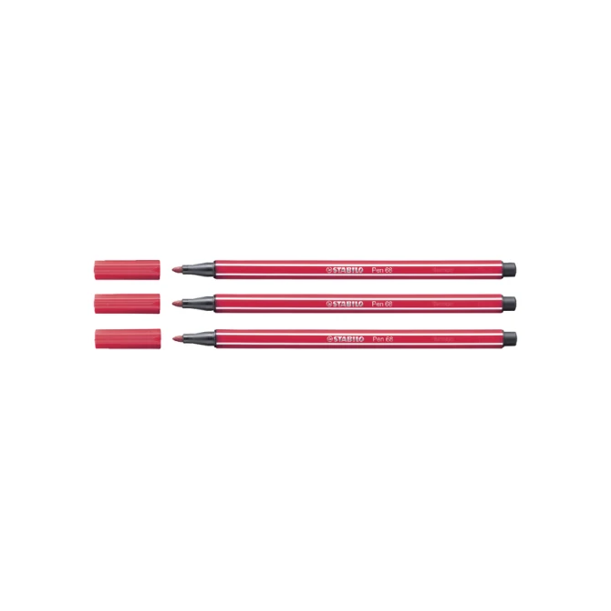 Viltstift STABILO Pen 68/50 medium donkerrood