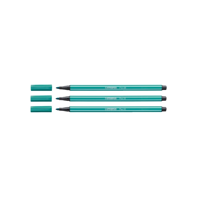 Viltstift STABILO Pen 68/51 medium turquoiseblauw