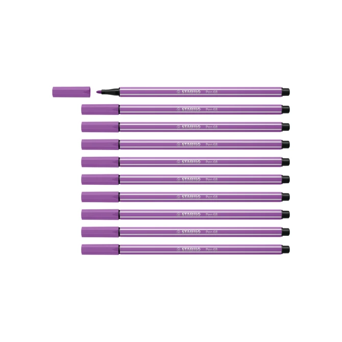 Viltstift STABILO Pen 68/60 medium vergrijsd violet