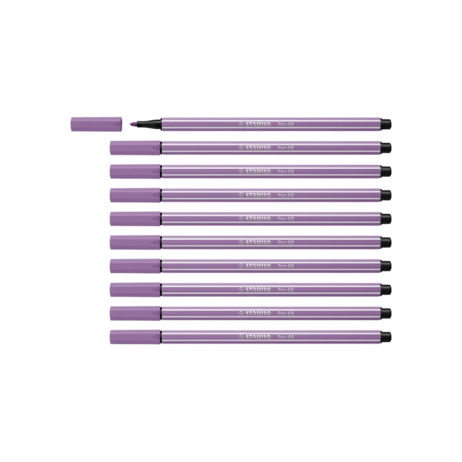 Viltstift STABILO Pen 68/62 medium pruimenpaars