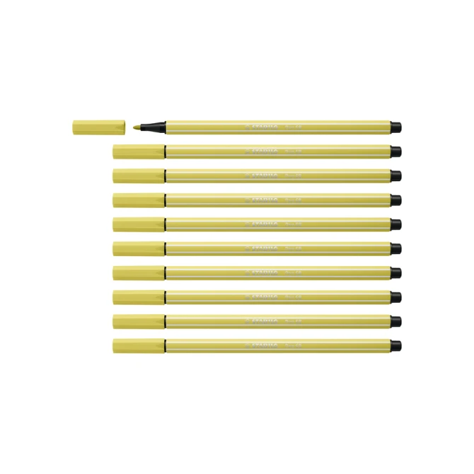 Viltstift STABILO Pen 68/67 medium mosterd