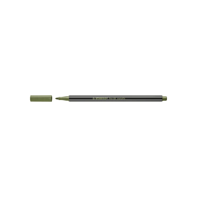 Viltstift STABILO Pen 68/843 medium metallic lichtgroen