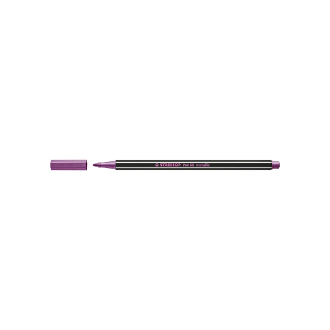 Viltstift STABILO Pen 68/856 medium metallic roze