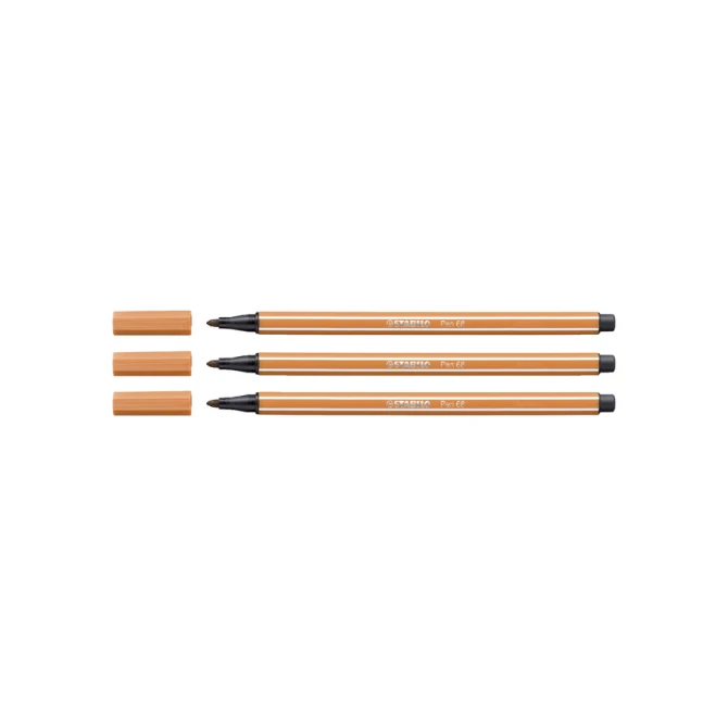 Viltstift STABILO Pen 68/89 medium donker oker