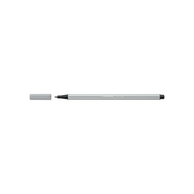 Viltstift STABILO Pen 68/94 medium lichtgrijs