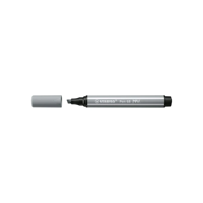 Viltstift STABILO Pen 68/95 Max middel koudgrijs