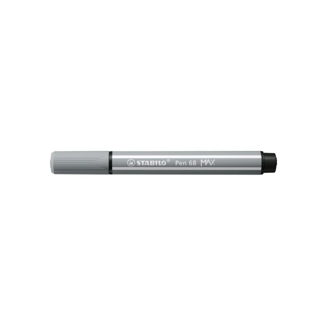 Viltstift STABILO Pen 68/95 Max middel koudgrijs